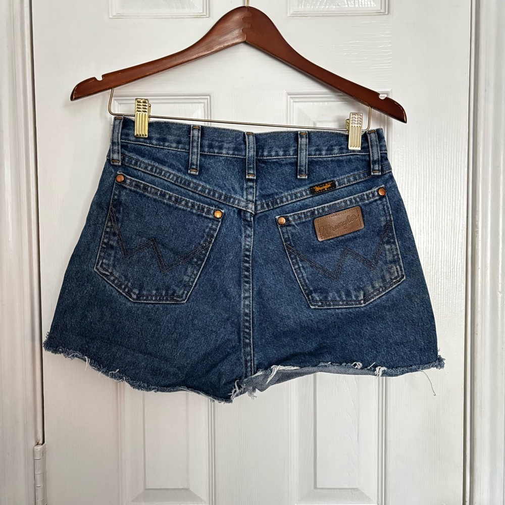 Blue Denim Wrangler Shorts